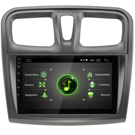 Renault Logan 13+, Sandero 12+ (Android 10) DSP 9"