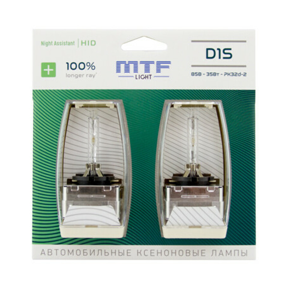 Ксеноновые лампы MTF D1S Night Assistant +100%