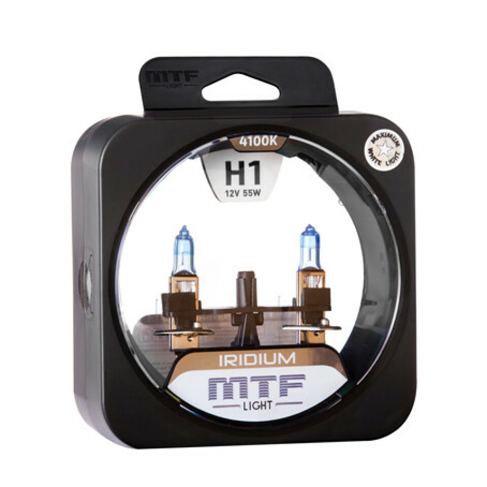 Комплект галогенных ламп MTF H1 Iridium