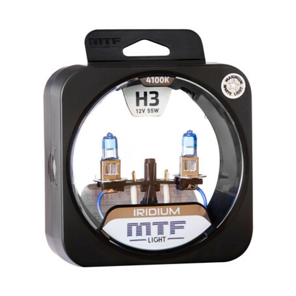 Комплект галогенных ламп MTF H3 Iridium