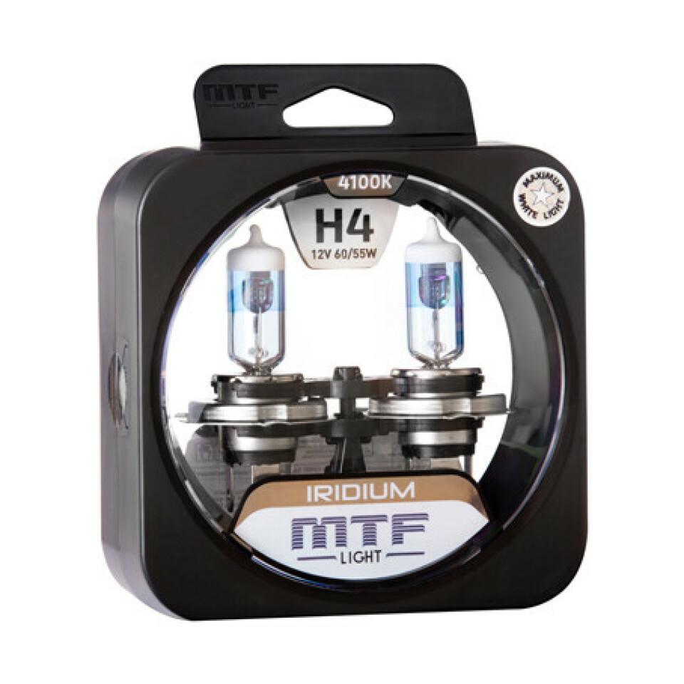 Комплект галогенных ламп MTF H4 Iridium