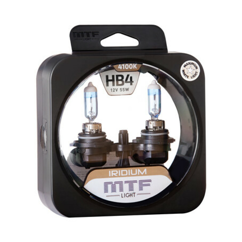 Комплект галогенных ламп MTF HB4 Iridium