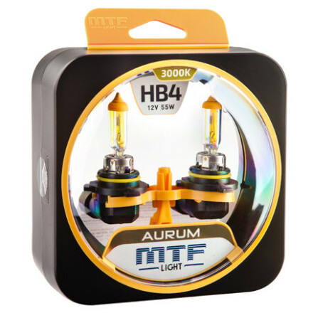 Комплект галогенных ламп MTF HB4 Aurum