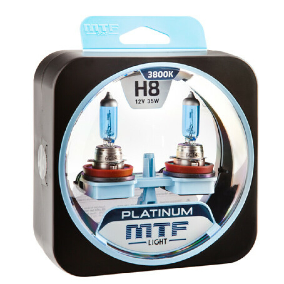 Комплект галогенных ламп MTF H8 Platinum
