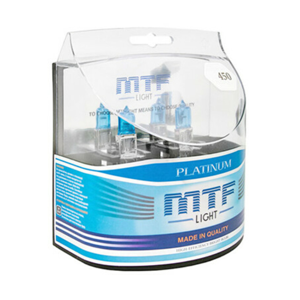 Комплект галогенных ламп MTF H3 Platinum