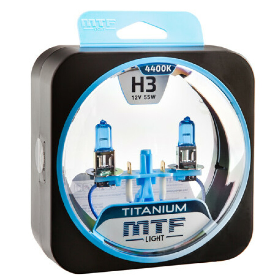 Комплект галогенных ламп MTF H3 Titanium