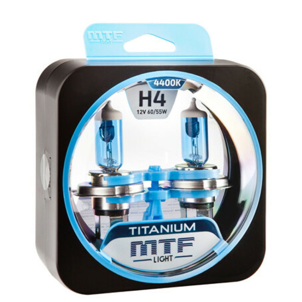 Комплект галогенных ламп MTF H4 Titanium