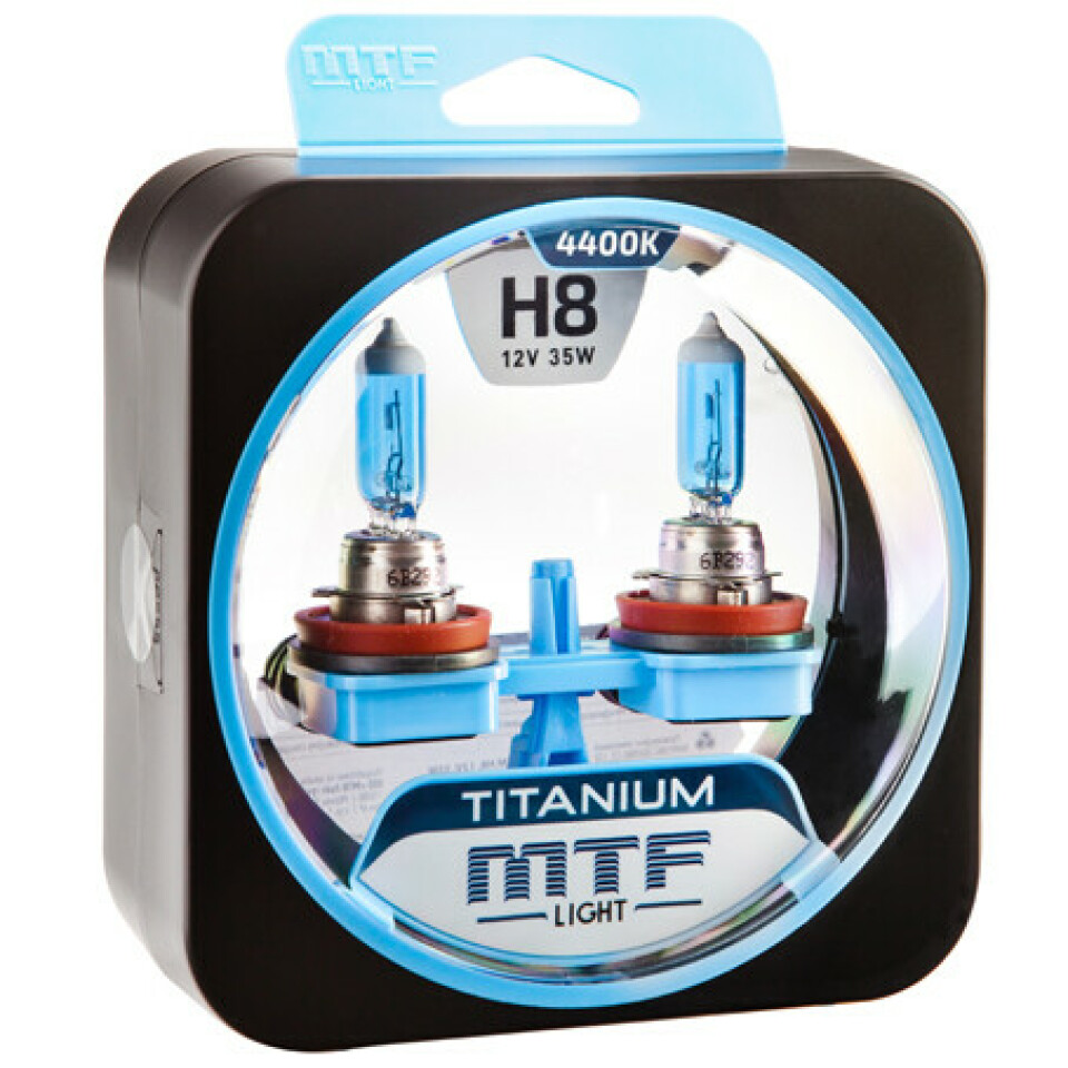 Комплект галогенных ламп MTF H8 Titanium