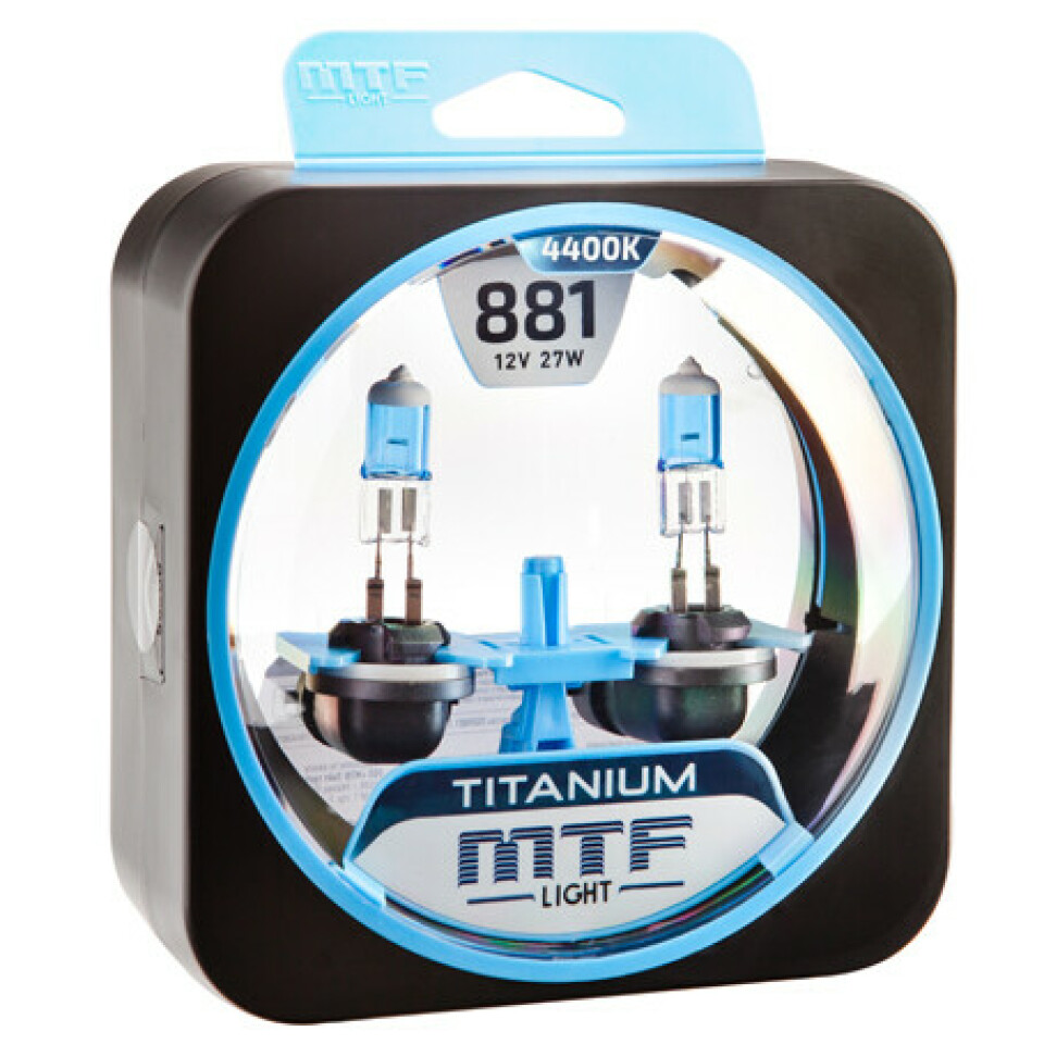 Комплект галогенных ламп MTF H27 (881) Titanium