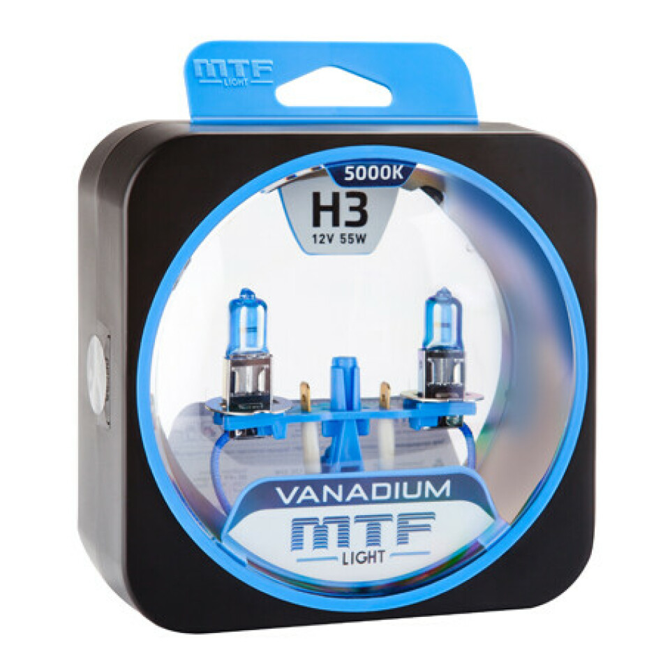 Комплект галогенных ламп MTF  H3 Vanadium