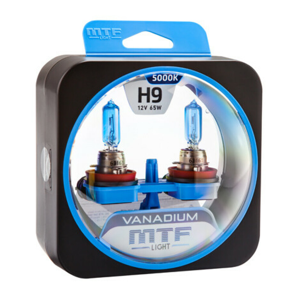 Комплект галогенных ламп MTF  H9 Vanadium