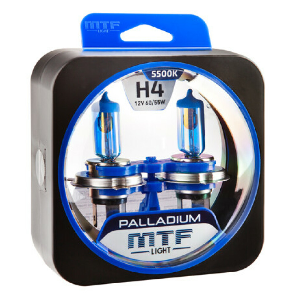 Комплект галогенных ламп MTF  H4 Palladium