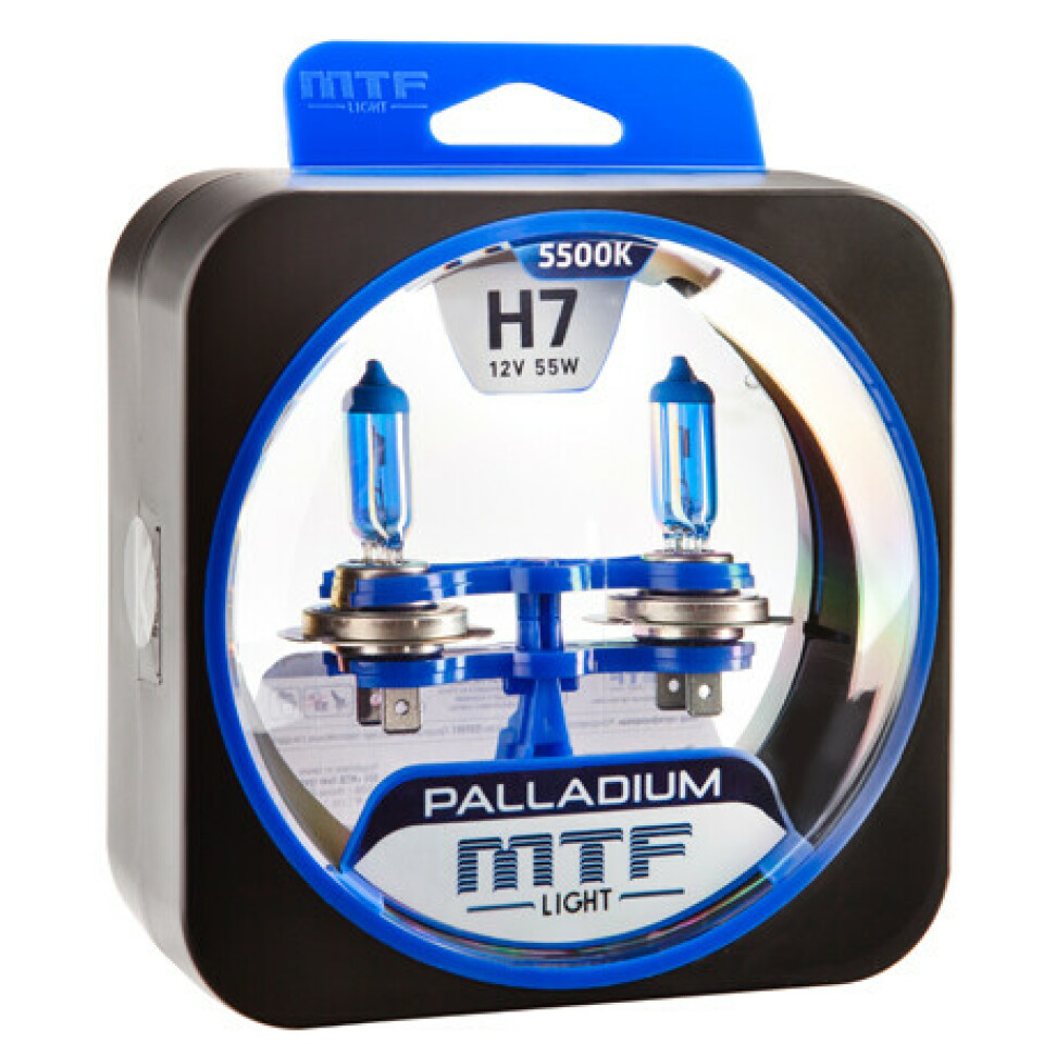 Комплект галогенных ламп MTF  H7 Palladium
