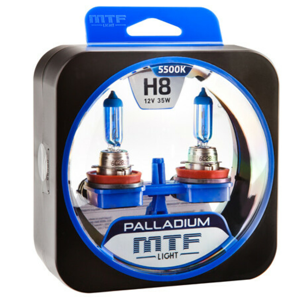 Комплект галогенных ламп MTF  H8 Palladium